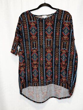 LuLaRoe Irma Black Aztec Tunic